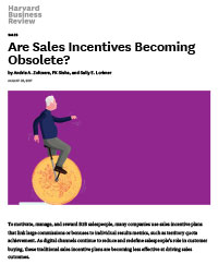 HBR Are Sales Incentives Becoming Obsolete?